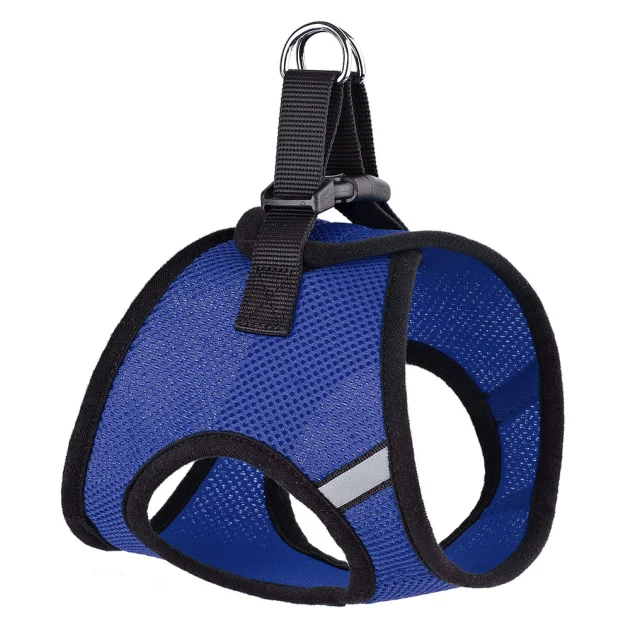 Шлея Kareline светоотражающий для собак, сетчатый нейлон, с пластиковой пряжкой, узор, XL, 48×53 см