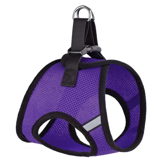 Шлея Kareline светоотражающий для собак, сетчатый нейлон, с пластиковой пряжкой, узор, XL, 48×53 см