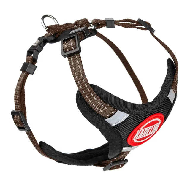 Шлея Kareline для собак, зі світловідбивною нтикою, пластикова пряжка, з логотипом, 1.5 см/32-48 см/40-50 см