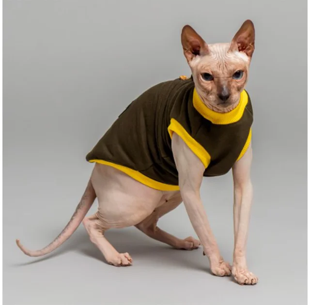 Майка Style Pets Classic khaki для котів, розмір XS