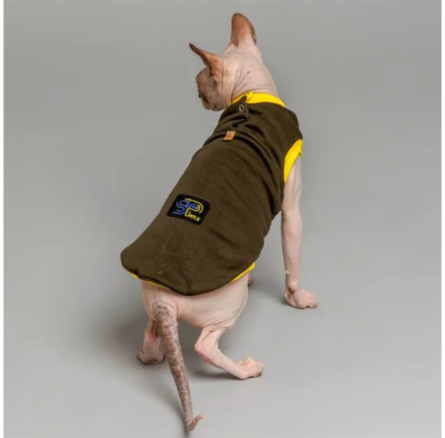 Майка Style Pets Classic khaki для котів, розмір XS