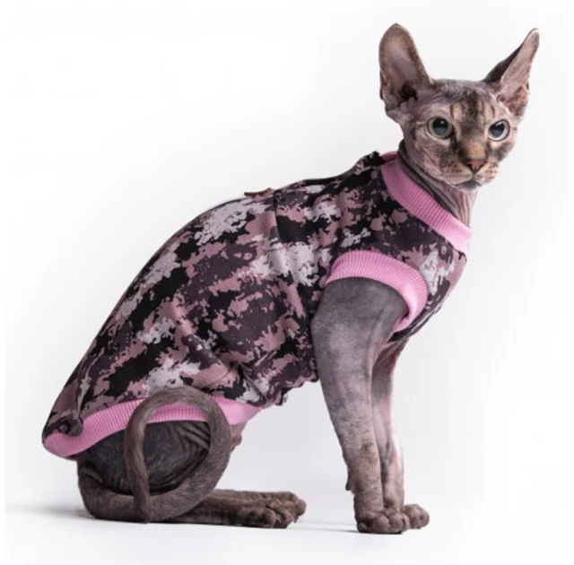 Майка Style Pets Сamo pink для котів, розмір XL