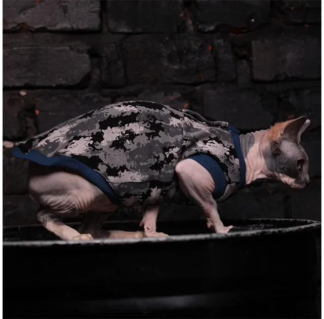 Майка Style Pets Сamo blue для котів, розмір XS