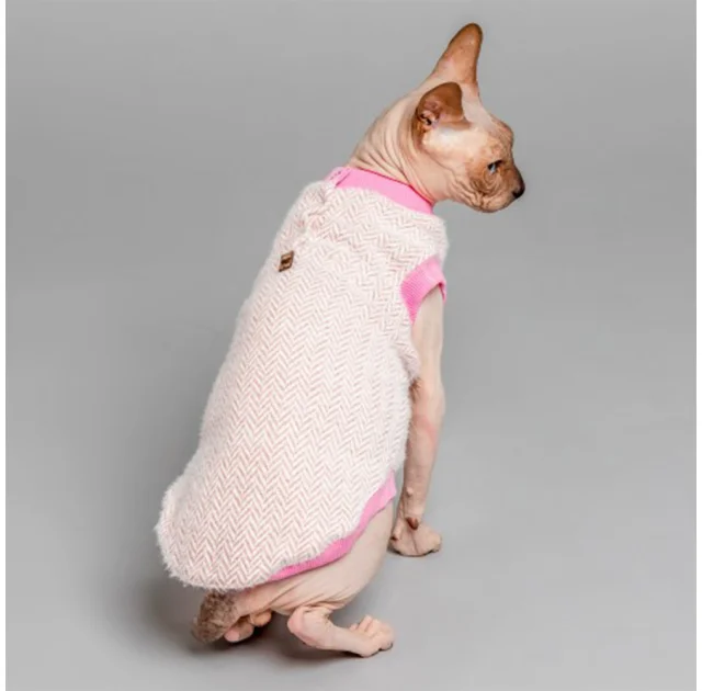 Майка Style Pets Ялинка для котів, колір рожевий, розмір S