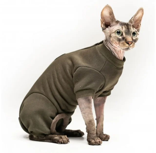 Боди Style Pets KHAKI теплый, для кошек, размер L+