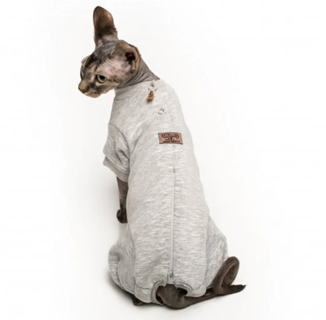 Боді Style Pets Steya для котів, колір сірий, розмір XS