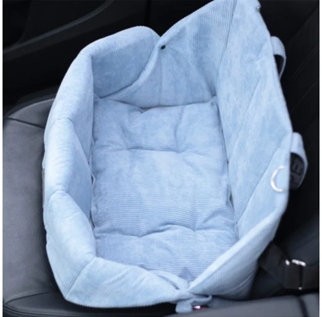 Автокрісло Style Pets Super Bag Velvet для собак та котів, 30×40 см, блакитний