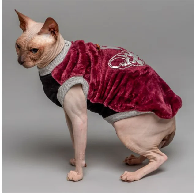 Майка Style Pets FaceSPM для котів, колір марсала, розмір L