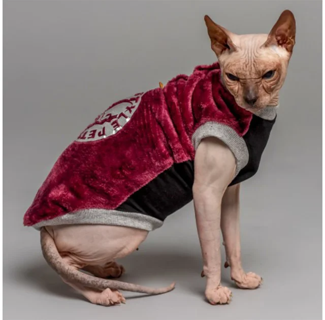 Майка Style Pets FaceSPM для котів, колір марсала, розмір XL