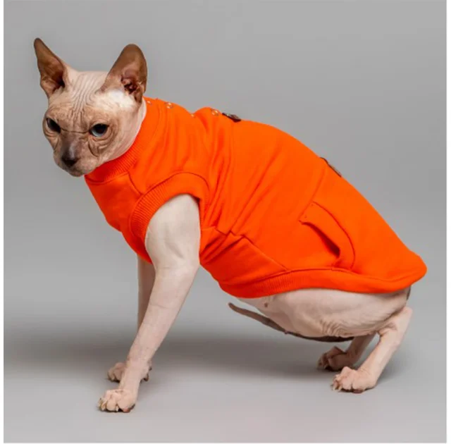 Майка Style Pets TVIXI для котів, колір помаранчевий, розмір L+