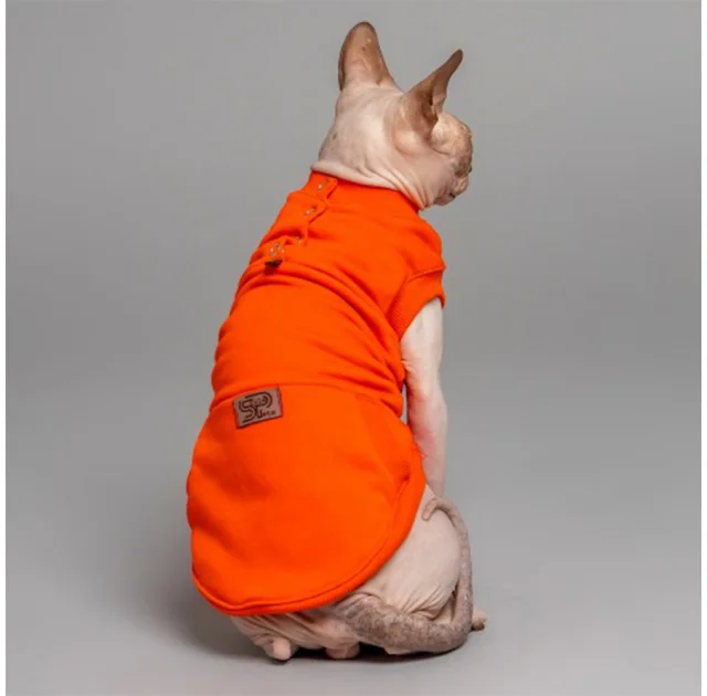 Майка Style Pets TVIXI для котів, колір помаранчевий, розмір XXS