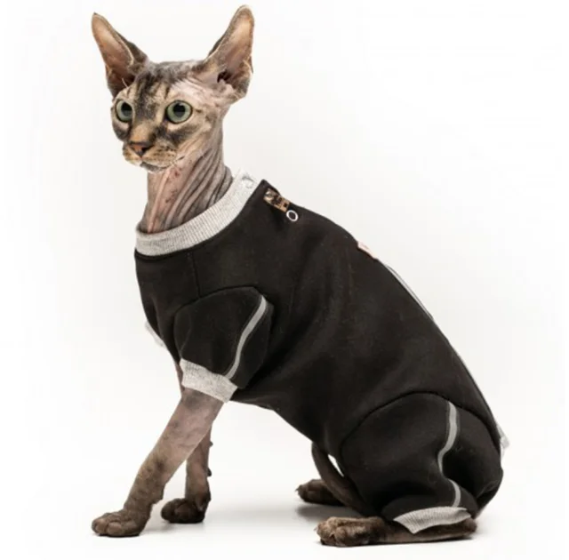 Боді Style Pets ADS для котів, колір чорний, розмір L+