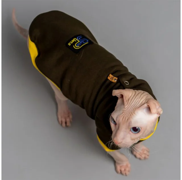 Кофта Style Pets Classic khaki для котів, розмір XXS