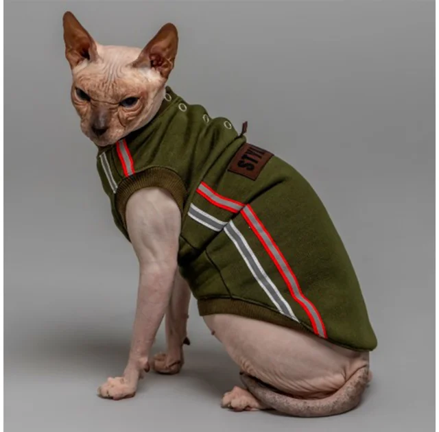 Майка Style Pets ELVIN для котів, колір зелений, розмір XS