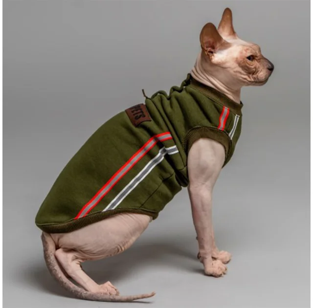 Кофта Style Pets ELVIN для котів, колір зелений, розмір L+