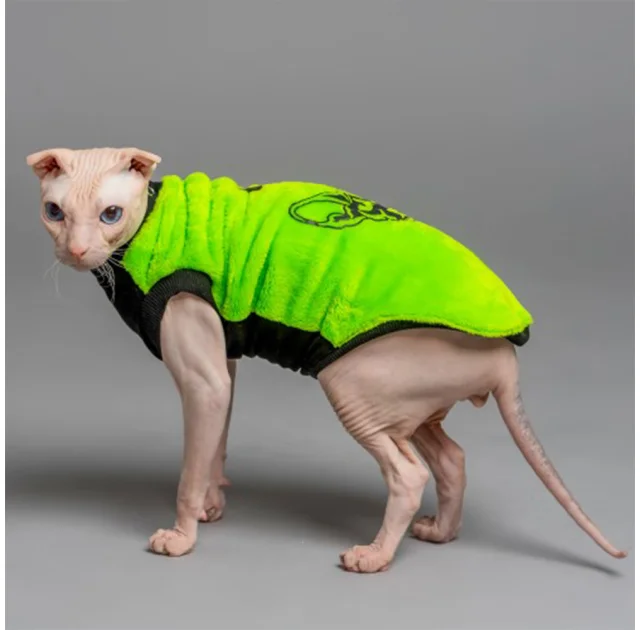 Майка Style Pets FaceSPS для котів, колір зелений, розмір XL+