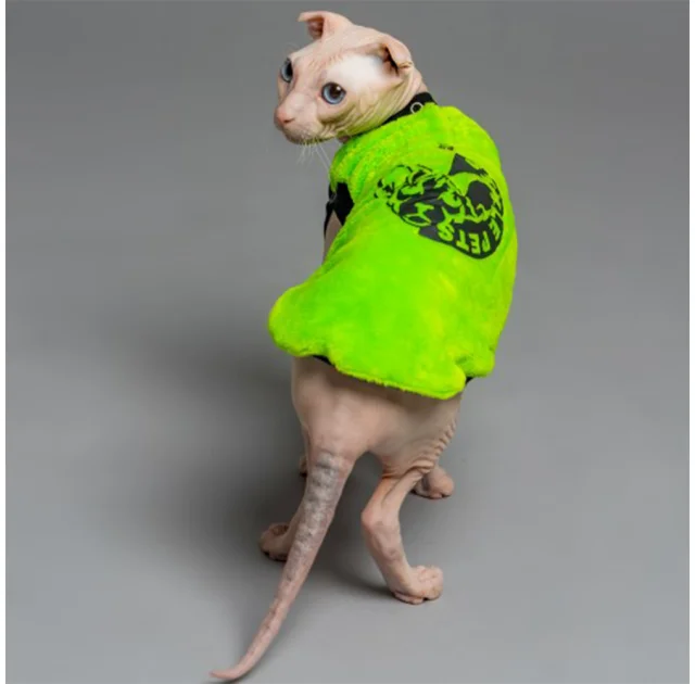 Майка Style Pets FaceSPS для котів, колір зелений, розмір XL+