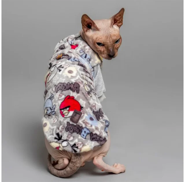 Кофта Style Pets Angry Birds для котів, колір сірий, розмір L-