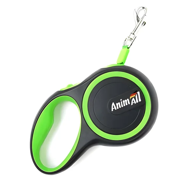 Рулетка поводок AnimAll для собак до 15 кг, салатовый