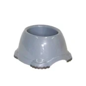 Миска Moderna Smarty Bowl Cocker Spaniel для собак, пластиковая, светло-серая, 650 мл, d-14 см