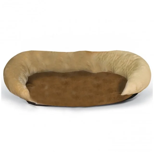 Лежак K&H Bolster самозігріваючий, для собак, коричневий, 43×35.5×5 см