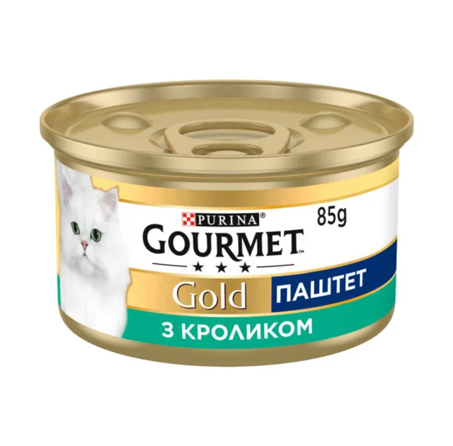 Вологий корм Purina Gourmet Gold для котів, з кроликом, 85 г