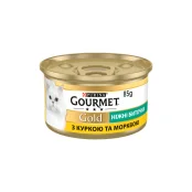 Вологий корм Purina Gourmet Gold Ніжні биточки для котів, з куркою і морквою, 85 г