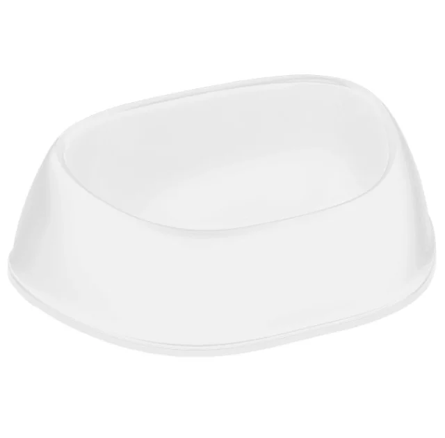 Миска Moderna Sensibowl для собак і котів, пластик, біла, 700 мл, 25×18×8.5 см