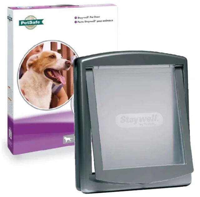 Дверцята PetSafe Staywell Original для собак великих порід вагою до 45 кг, сіра, 456 х 386 мм