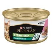Вологий корм Purina Pro Plan Sterilised для дорослих кастрованих котів, з тунцем і лососем, 85 г