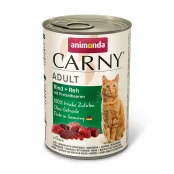 Консерви Animonda Carny для котів, з яловичиною, з олениною і брусницею, 400 г
