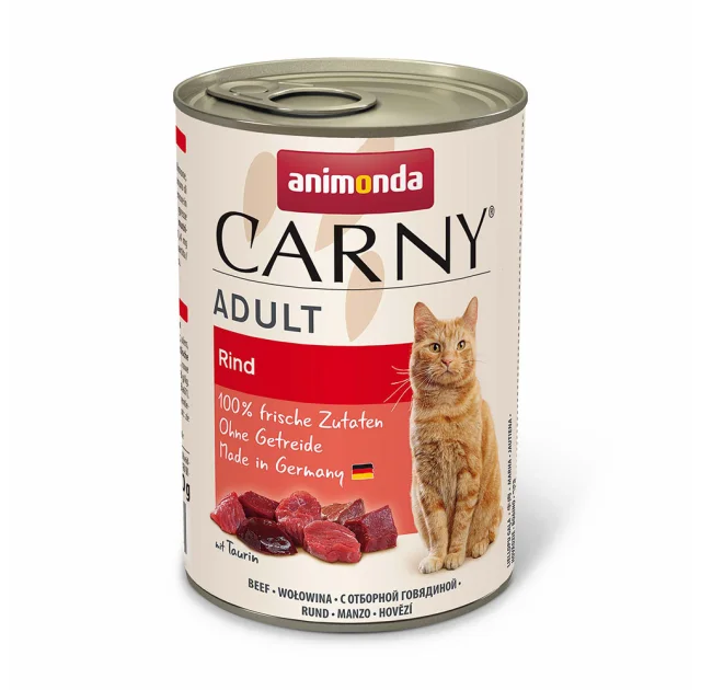 Консерви Animonda Carny для котів, з яловичиною, 400 г