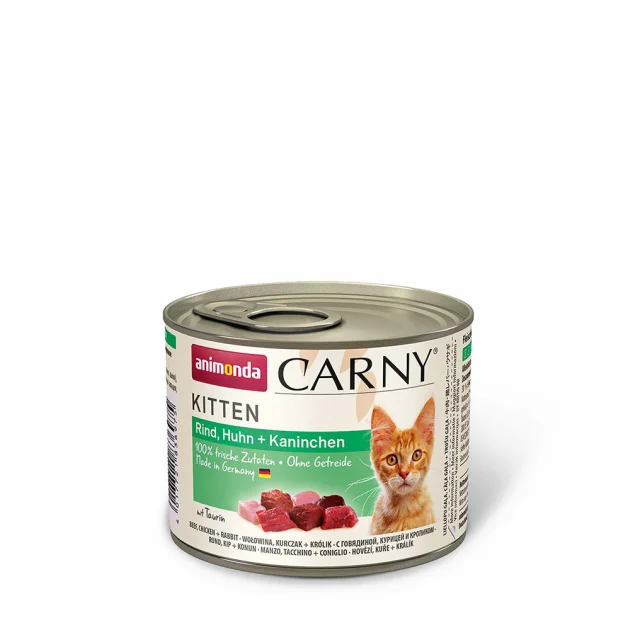 Консерви Animonda Carny Kitten для кошенят, яловичина з куркою, 200 г