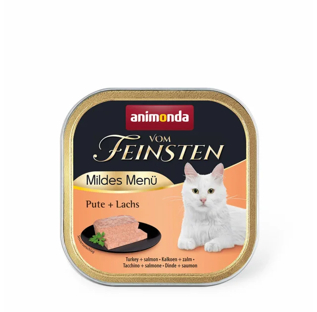 Консерви Animonda Vom Feinsten паштет для котів, з індичкою і лососем, 100 г