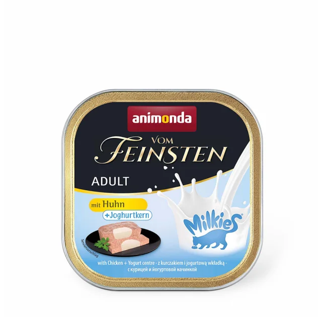 Консерви Animonda Vom Feinsten паштет для котів, з куркою та йогурт центром, 100 г