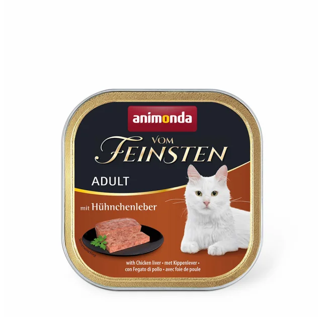 Консерви Animonda Vom Feinsten паштет для котів, з курячою печінкою, 100 г