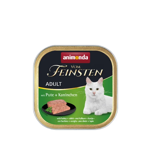 Консерви Animonda Vom Feinsten паштет для котів, з індичкою і кроликом, 100 г