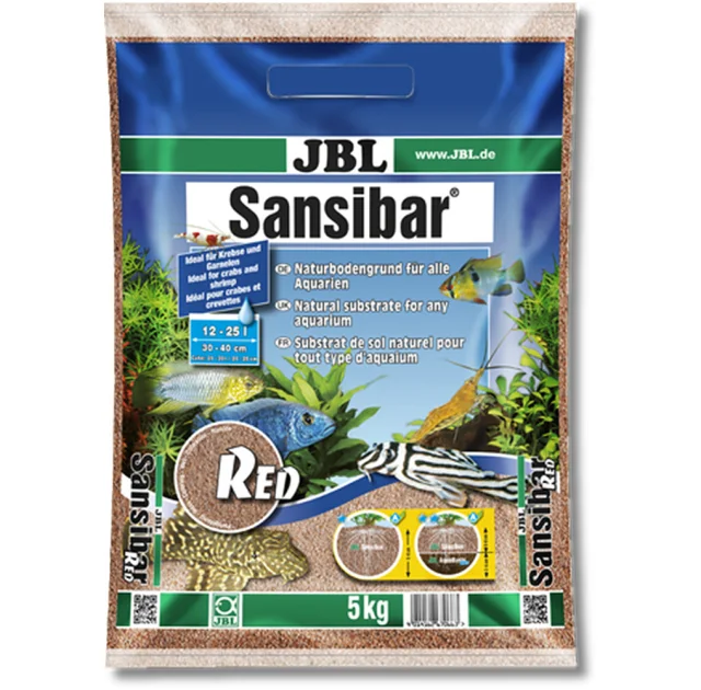 Грунт JBL Sansibar Red для прісноводних та морських акваріумів, дрібний донний, червоний, 5 кг