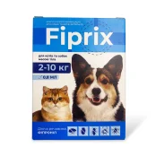 Краплі інсектоакарицидні Modes Fiprix для котів та собак, 2-10 кг, 0.8 мл, 4 шт