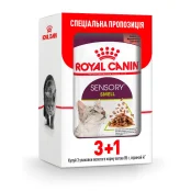 Вологий корм Royal Canin Sensory Smell Gravy для котів вибагливих до аромату, шматочки в соусі, 85 г, акція 3+1