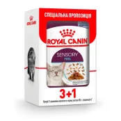 Вологий корм Royal Canin Sensory Feel Jelly для вибагливих котів, шматочки в желе, 85 г, акція 3+1