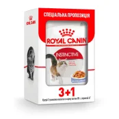 Вологий корм Royal Canin Instinctive для кішок, шматочки в желе, 85 г, акція 3+1