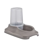 Миска Irak Plast для собак та котів, з контейнером для води та корму, 1.5 л, бежева