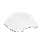 Миска Irak Plast для собак та котів, пластик, біла, 1 л
