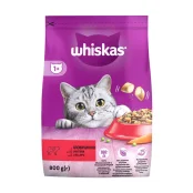 Сухий корм Whiskas для котів, з яловичиною, 800 г