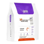 Сухой корм Practik Simple Свежий лосось, для щенков и собак малых пород, 1 кг