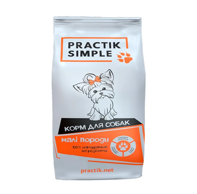 Сухий корм Practik Simple для дорослих собак малих порід, 1 кг