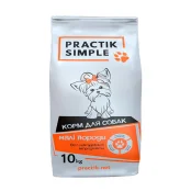 Сухой корм Practik Simple для взрослых собак малых пород, 10 кг