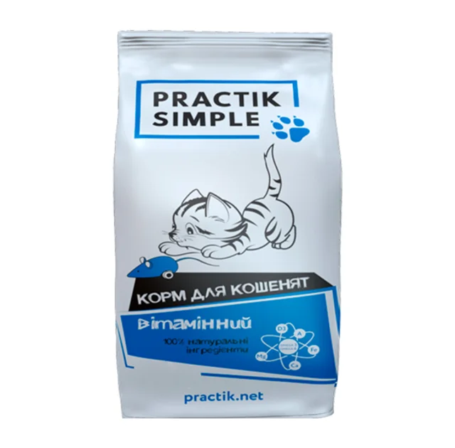 Сухий корм Practik Simple вітамінний, для кошенят, 5 кг