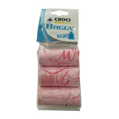 Пакеты Croci DogBag для собачьих фекалий, в сердечко, 3 рулона по 20 штук